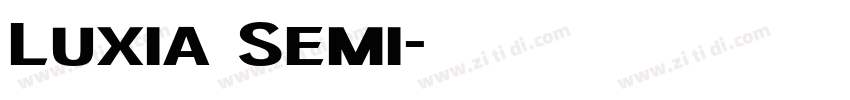 Luxia Semi字体转换